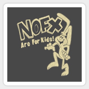 90s nofx are for kids cream Sticker